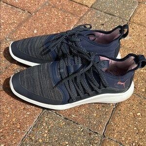Puma WOMENS Navy and Pink GOLF Sneakers